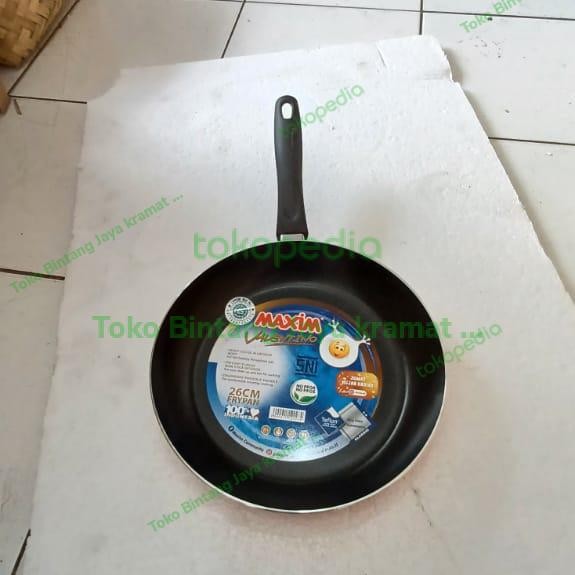 Terbaik Frypan Teplon 26 Cm Maxim Anti Lengket Valentino 100% Ori