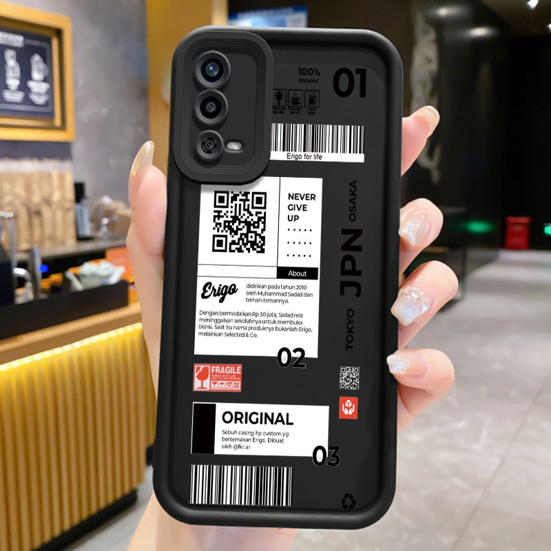 Casing Hp untuk OPPO A55 Case  Pola Asli Tren Kreatif Kasing ponsel silikon Softcase Baru Cesing Ant