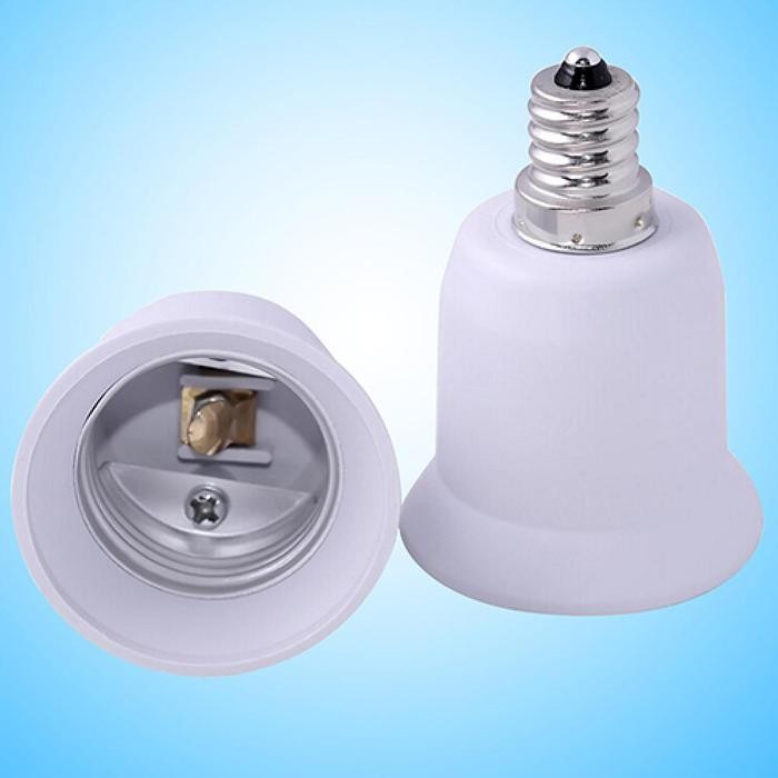FIREPROOF PLASTIC CONVERTER E12 TO E26 / E27 ADAPTER CONVERSION SOCKET SOCKET LIGHT BULB ADAPTER