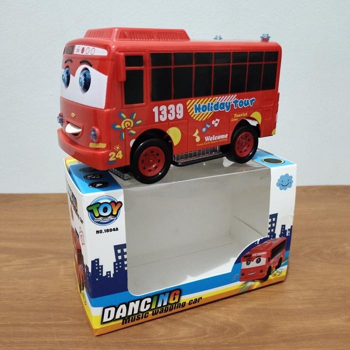 Miniiso Toys - Mainan Dancing Bus Tayo Musik Lampu Tayo Oleng