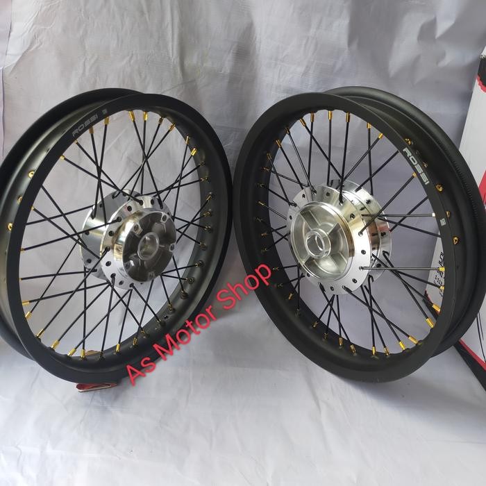 sepaket velg rossi 250- 300 -17 tromol set jari vixion new vixion old