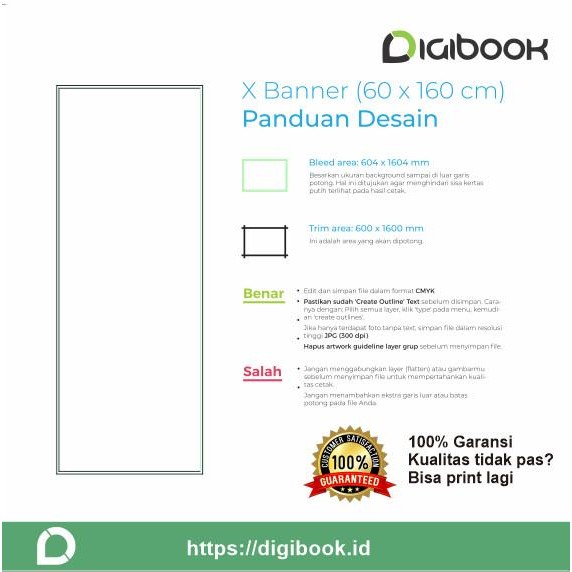 Cetak Paket Y Banner Ukuran 60X160 Cm - X Banner Standing Banner Terlaris