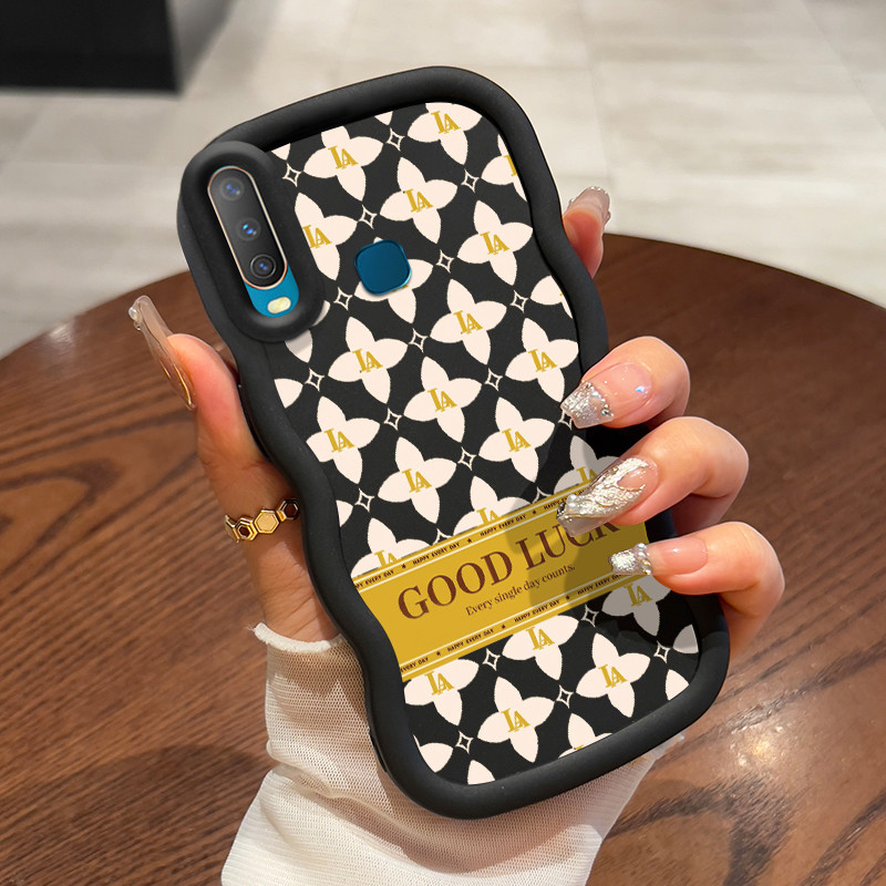 Casing Untuk VIVO Y12 Y12i Y15 Y17 Y3 Y3s 2020 Case Casing Salib Tinggi pola HP Cesing lunak Silikon