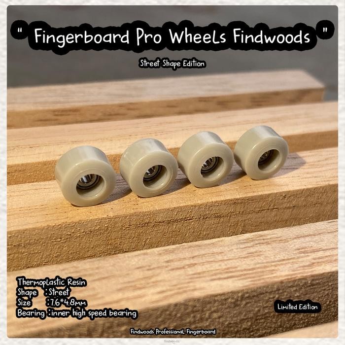 Fingerboard wheels Pro Street Resin Findwoods Roda
