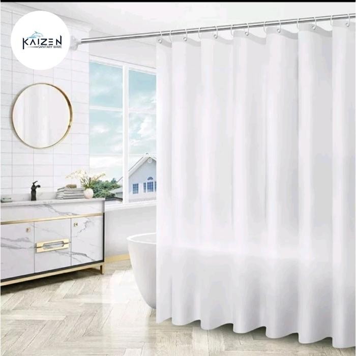 Shower Curtain /Tirai kamar Mandi Tebal Waterff/Curtain