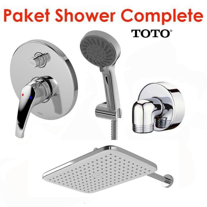 Populer Toto Shower Complete Set Kran Tanam - Wall Shower - Hand Shower Tx5 Terlariss 