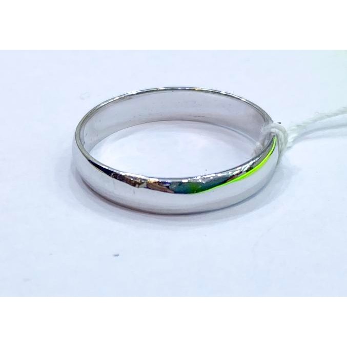 Cincin emas putih belahrotan polos 750 best seller