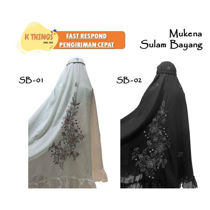 MUKENA SULAM TIMBUL / SULAM BAYANG / SULAM KRISTIK / MUKENAH PADANG