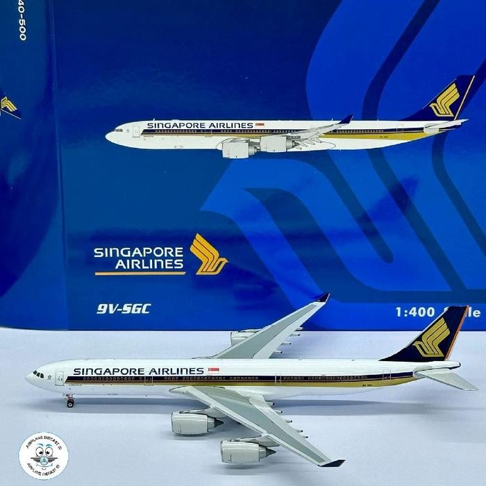 STOK TERBATAS  1/400 SINGAPORE AIRLINES AIRBUS A340-500 9V-SGC PHOENIX MODEL 1:400 SCALE