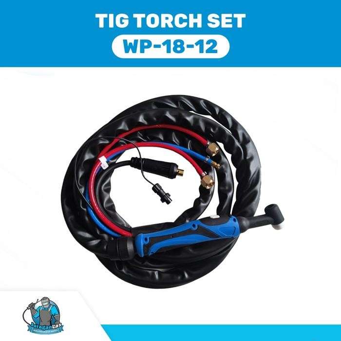 Stang Las Argon / Tig Torch Set WP-18 panjang 4 meter