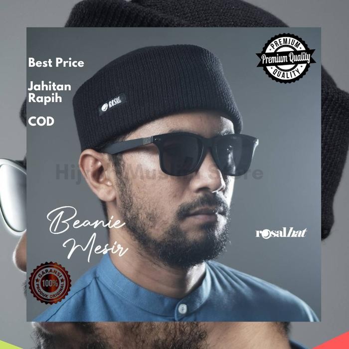 SIAPKIRIM Kopiah Peci Songkok Mesir ROSAL Peci Beanie Cap - Peci Kupluk Rajut READY STOCK