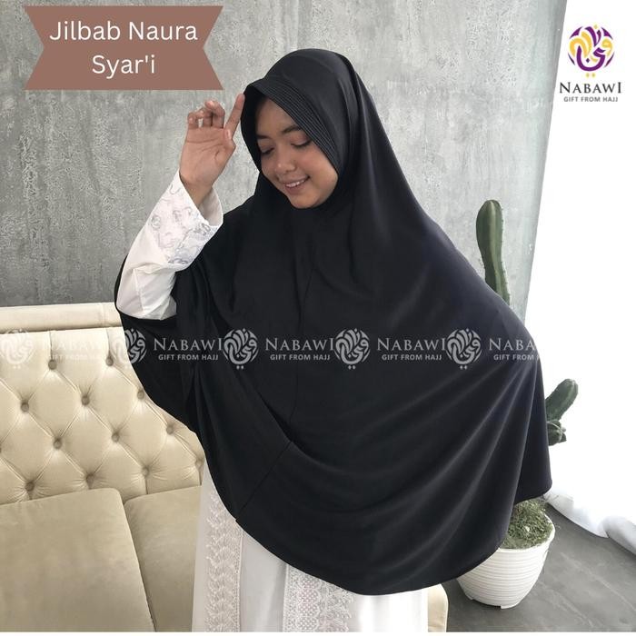 KirimCpT- Jilbab Bergo Naura Syar'I Jumbo Jilbab Instan Jilbab Bergo Wanita