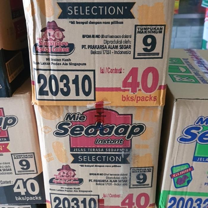 by3n- Sedap Mie Laksa Pedas Singapore 1 Dus Isi 40