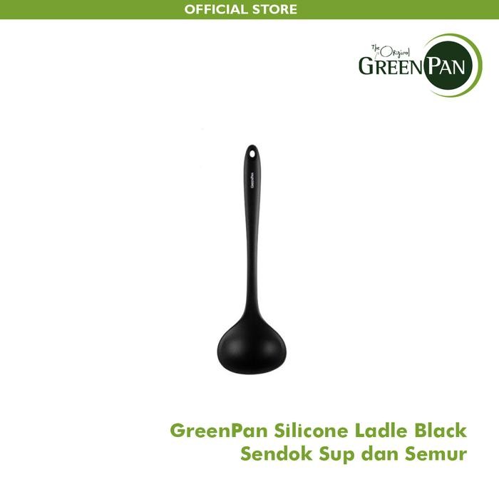 fcvvi- Greenpan Silicone Ladle Black