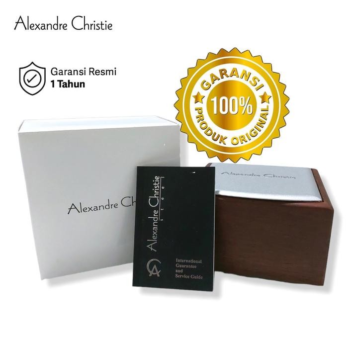 AC 2B80 JAM TANGAN WANITA ALEXANDRE CHRISTIE AC2B80 MODEL KOTAK ORIGINAL ANALOG WATCHES