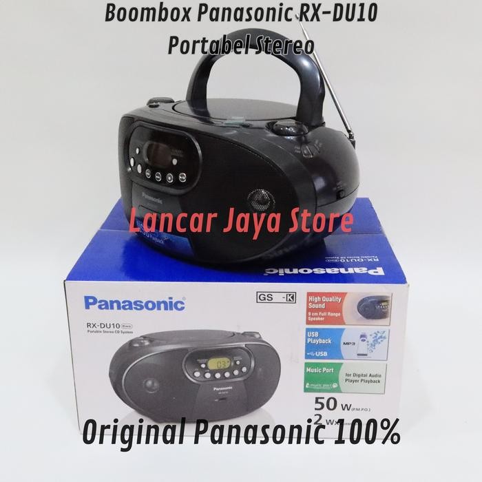 Mini Compo CD Player/Panasonic RX-DU10 Black Original CD Lagu