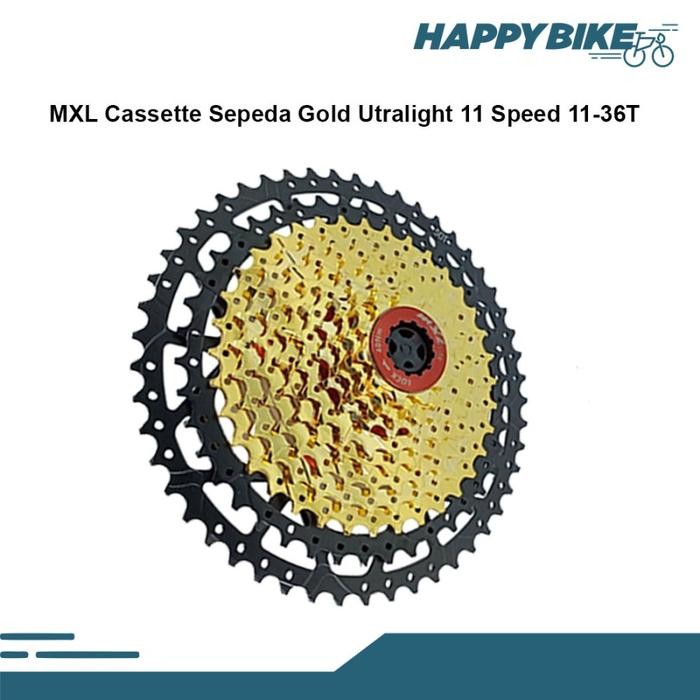 SPROCKET SEPEDA MXL CASSETTE GOLD 11 SPEED 11 - 50T MTB ROAD BIKE