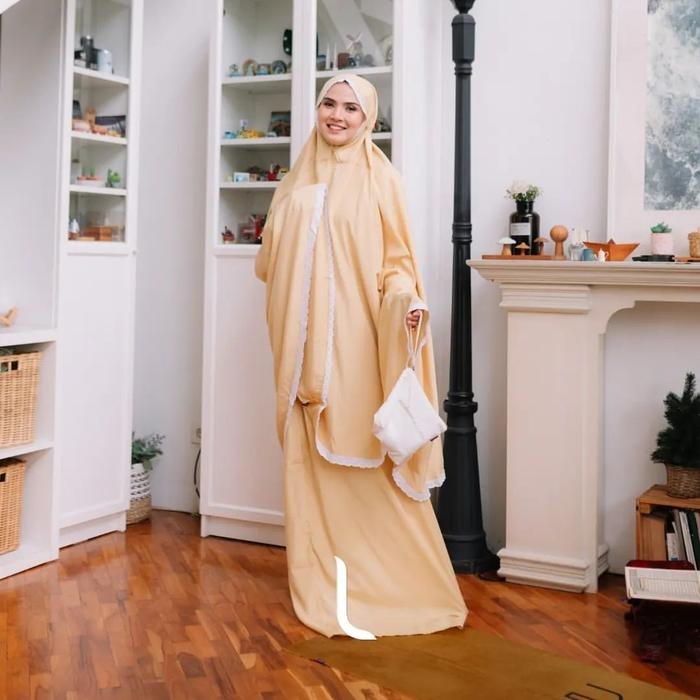 ELZATTA MUKENA S RAYON SILK RENDA - MUKENA DEWASA BAHAN RAYON SILKY