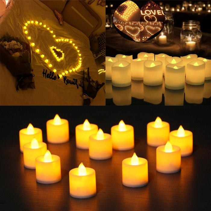 LILIN KECIL ELEKTRIK - SMOKELESS CANDLE - LAMPU LILIN NATAL BATERAI DEKORASI OUTDOOR - TUMBLR LIGHT