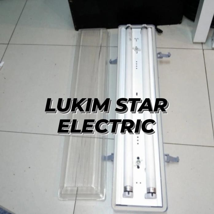 Terlaris Kap TL Waterproof 2x18/2x8w IP65 SET + LED Philips T8 8w ECOFIT 8watt SALE