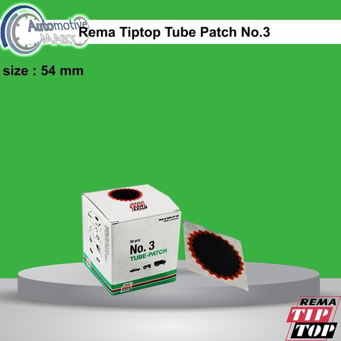 Ready Rema TipTop Tube Patch No.3 Karet Koyok Tambal Ban TipTop 500 0067