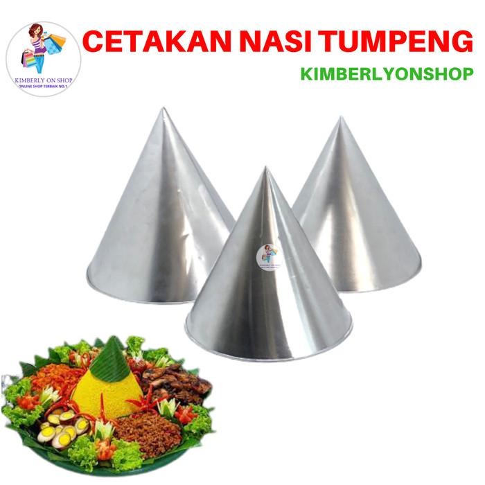 CETAKAN LOYANG TUMPENG NASI KUNING BESAR POLOS ALUMUNIUM