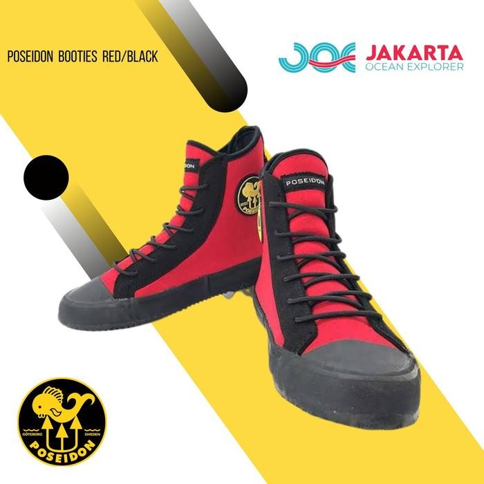Poseidon One Shoe Red / Booties Diving / Scuba Diving