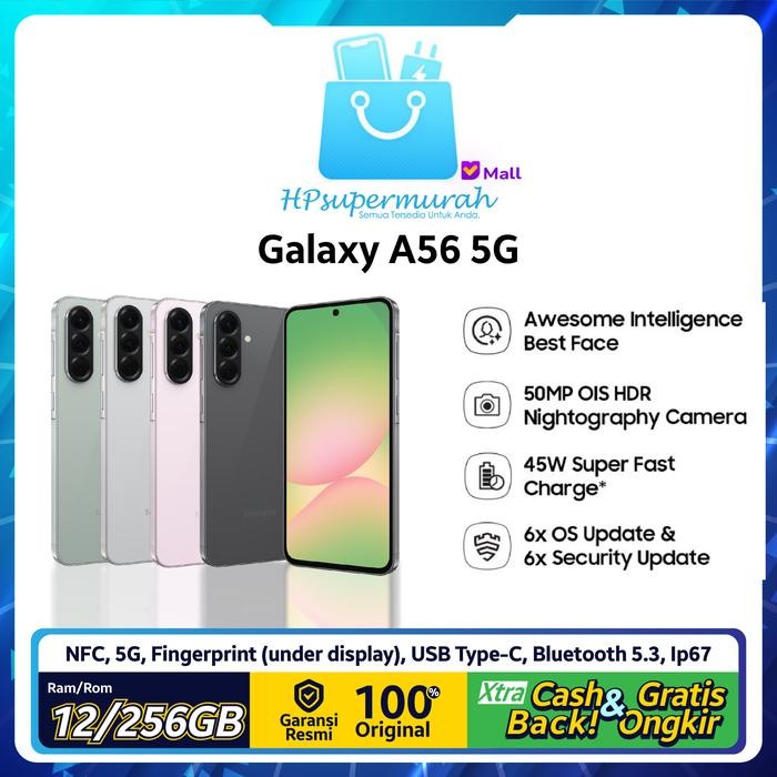 Samsung A56 5G Nfc 12/256Gb Garansi Resmi