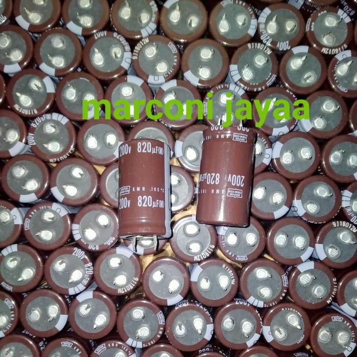 kapasitor Elco 820uf 200volt "Nippon
