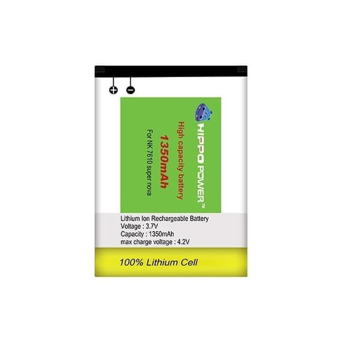 NEW BATERAI HIPPO NOKIA BL4S 7610 SUPERNOVA 1350 MAH GARANSI RESMI