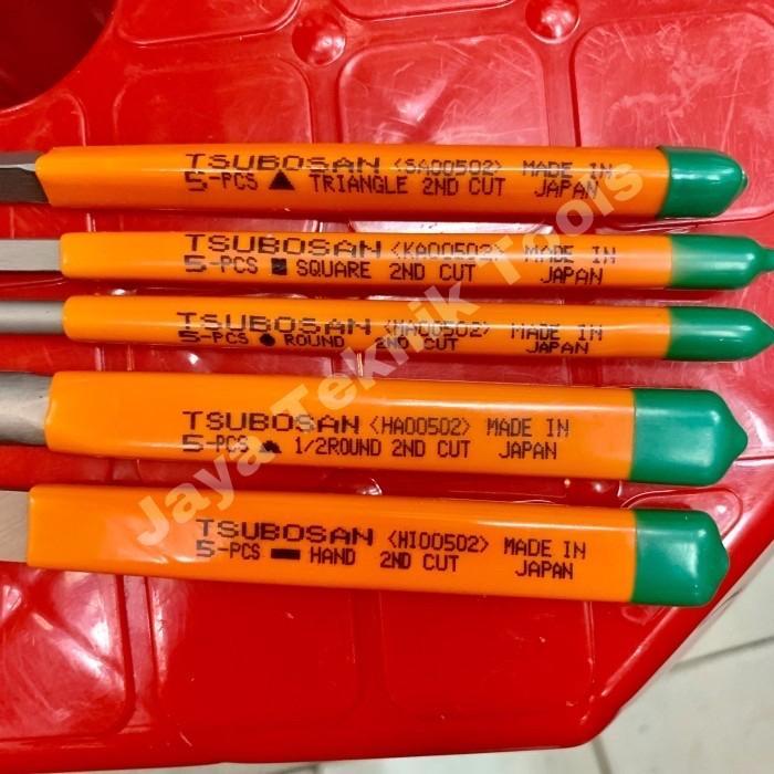 Jual Rugi Kikir Besi Tsubosan Set Jepang 5 Pcs 2Nd Cut 00502