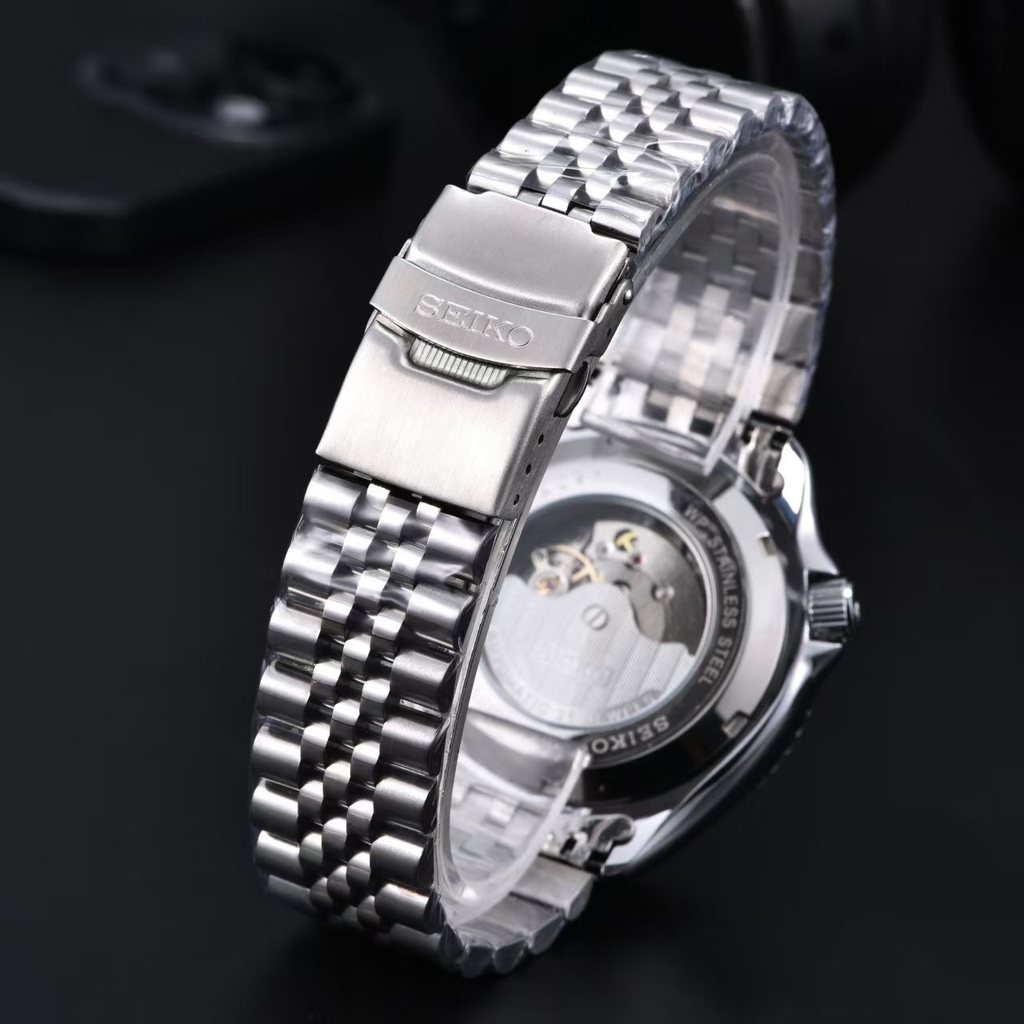 Seiko New Men's Mechanical Watch Fashion Business Leisure Calendar Waterproof Women's Stainless