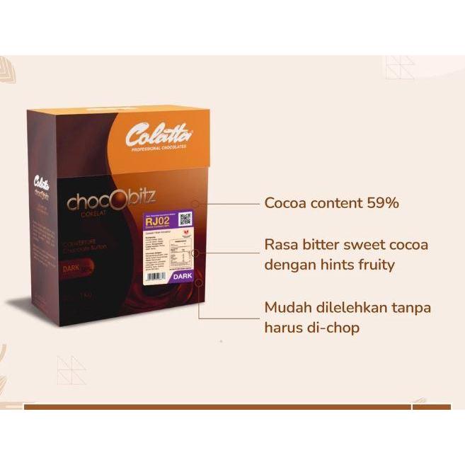Colatta Chocobitz Dark Couverture Coklat [1 Box] KHUSUS INSTANT
