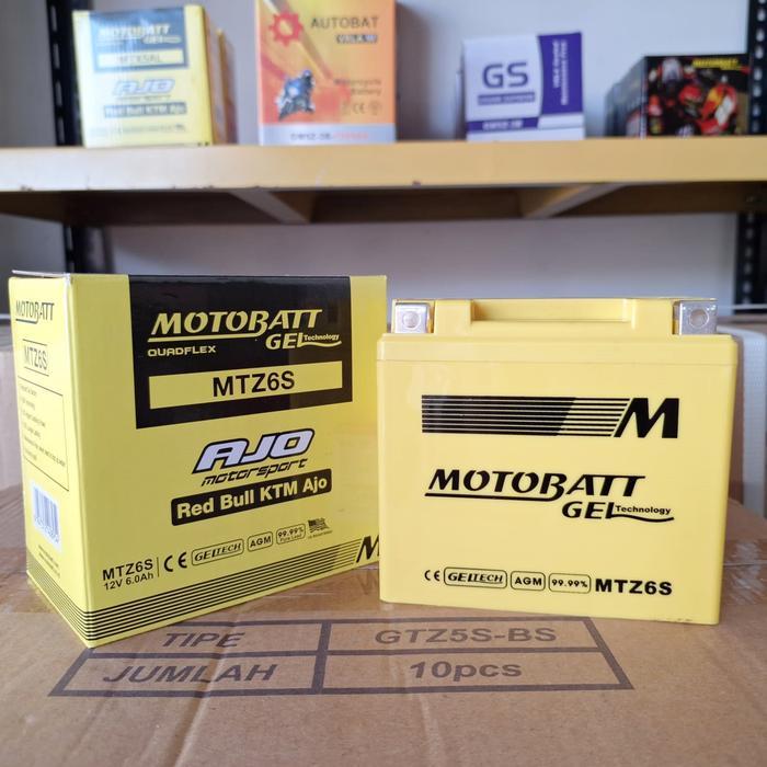 NEW Aki Motor Vario 125 Techno, Vario 150, PCX 150 / 160, CB 150R Old/ New Motobatt MTZ6S Aki