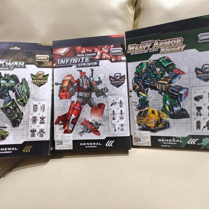 MAINAN ROBOT-ROBOT X-WARRIOR-ROBOT WARIOR-ROBOT 4 IN 1