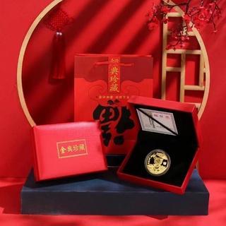 Terlaris Logam Asli Hadiah Angpao Emas Koin Asli Imlek Tahun 2022 Shio Harimau