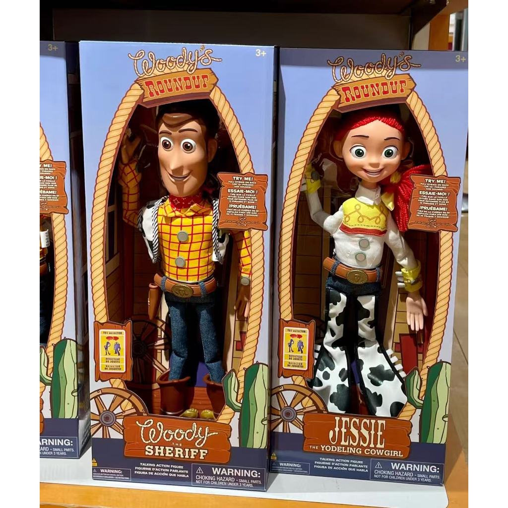 2025 In Stock New Toy Story 4 Talking Woody Jessie Action Figure Sing Soft Cute Anime Figure