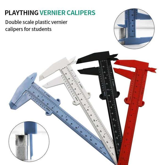 NEW Jangka Sorong Geser Vernier Caliper 15cm Sigmat Manual Bahan Plastik