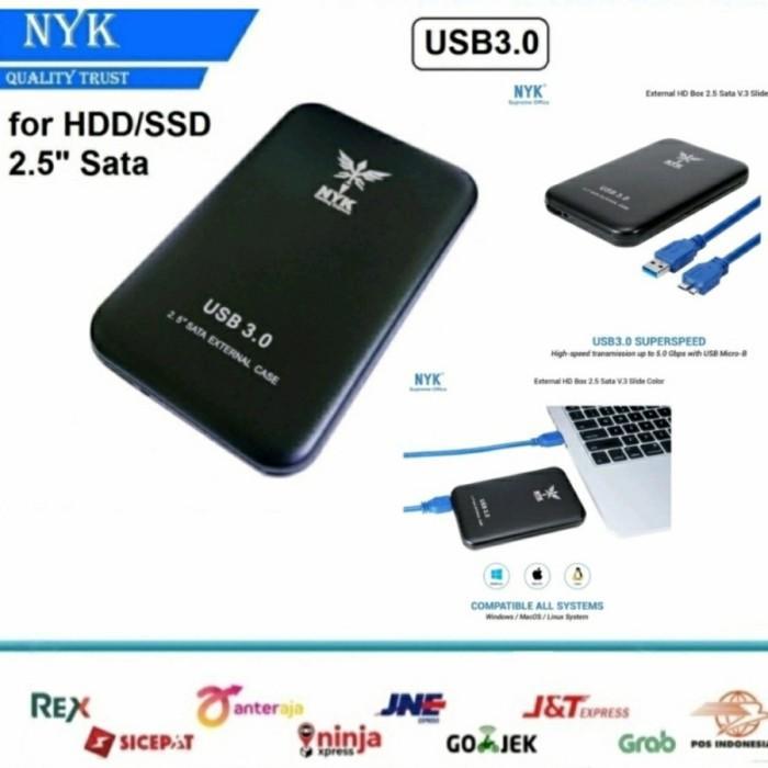 case hdd 2,5" NYK casing hardDisk 2,5inch 3.0 Kabel Plastik Disk