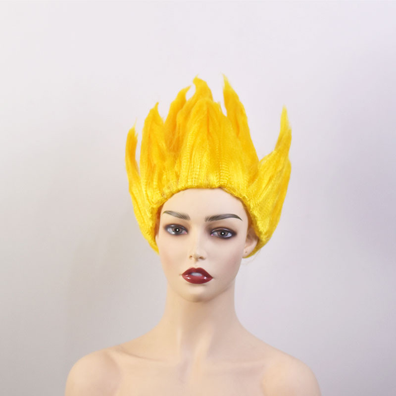 Kids Z Cosplay Wigs Goku Anime Costume Party Dress Up Black Blue Yellow Wig Halloween Carnival Party