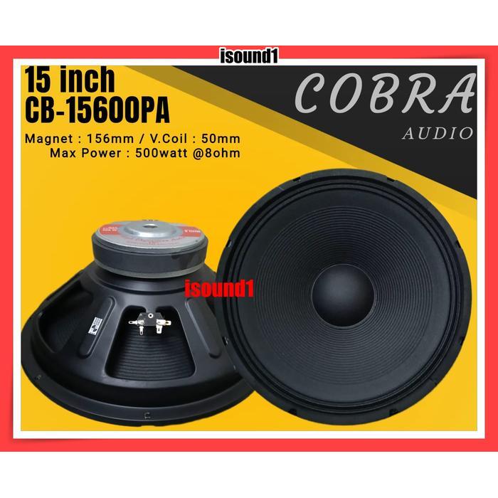 SPEAKER COBRA 15 INCH CB 15600 PA KOMPONEN COBRA 15600 FULL RANGE ORIGINAL