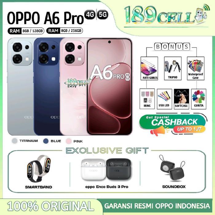 TERLARISSS OPPO A6 Pro 4G 5G [8/128GB] [8/256GB] - 50MP Camera, MediaTek Dimensity 6300 - A6Pro 5G &