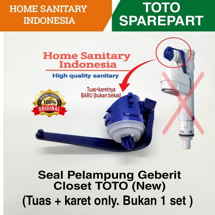 Sparepart TOTO seal / karet tuas biru / jantung Pelampung geberit Ori ( new)