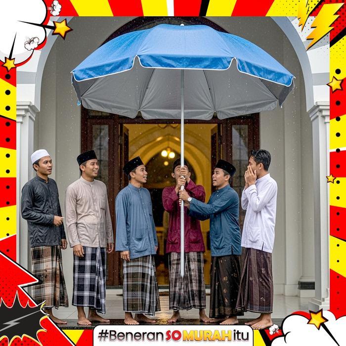 Promo Payung Tenda Lipat Masjid Mushola Outdoor Ukuran Jumbo Anti Uv Free Tas Payung Parasol Booth