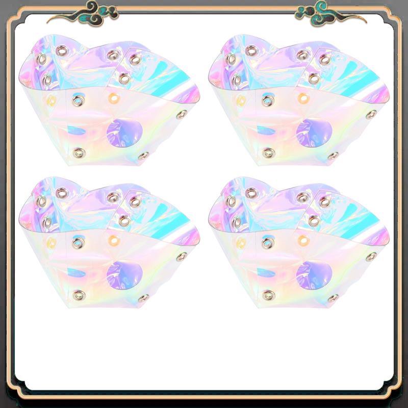 B11A-4Pcs Skate Toe Guards Vegan Faux PVC Roller Skate Toe Caps Shoe Shield Toe Protector Roller