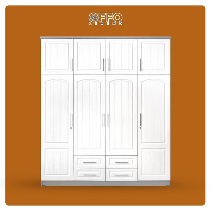 Offo Living - Lemari Pakaian 4 Pintu LPXD - Lemari Pakaian Lipat - Lemari Pakaian LPXD