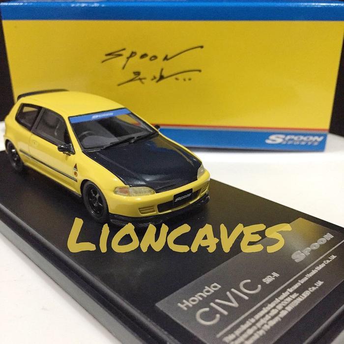 Spoon Sport Honda Civic Sir-Ii - Eg6 Diecast - 1:43 Original Terbaru 