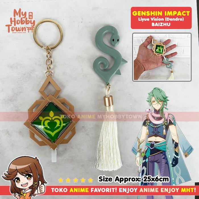 Gantungan Kunci Vision Genshin Impact Baizhu Liyue