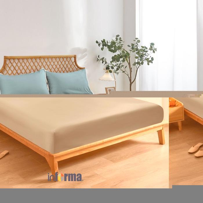 Informa Set Seprai Bamboo - Biru Slate King Queen Single 200x200 180x200 160x200 120x200 Sprei