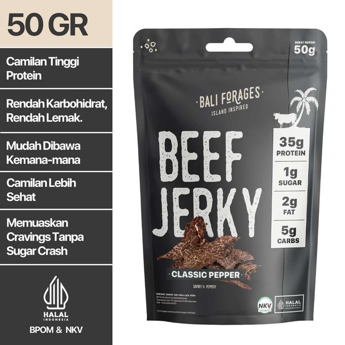 

Mamiseler45 - Classic Pepper Beef Jerky - Dendeng Amerika Snack Makanan Ringan